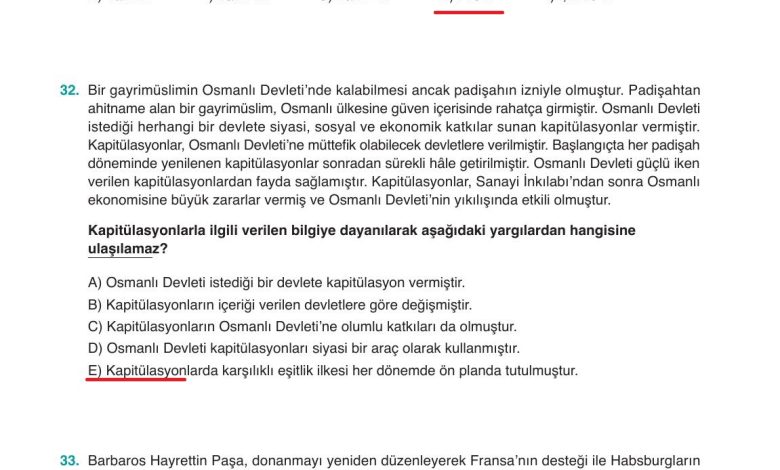 10. Sınıf Meb Yayınları Tarih Ders Kitabı Sayfa 170 Cevapları