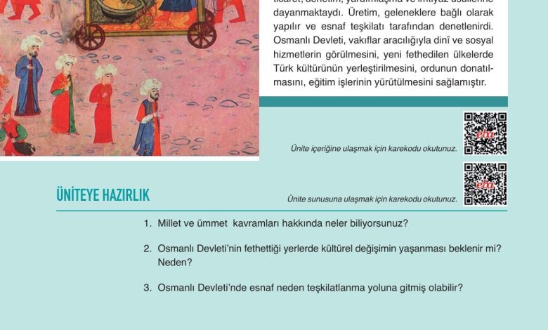 10. Sınıf Meb Yayınları Tarih Ders Kitabı Sayfa 191 Cevapları