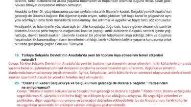 10. Sınıf Meb Yayınları Tarih Ders Kitabı Sayfa 44 Cevapları