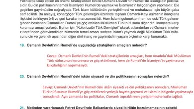 10. Sınıf Meb Yayınları Tarih Ders Kitabı Sayfa 81 Cevapları