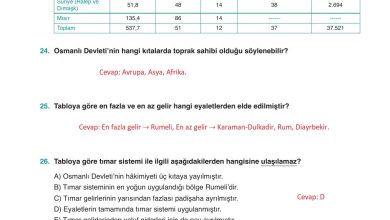 10. Sınıf Meb Yayınları Tarih Ders Kitabı Sayfa 99 Cevapları