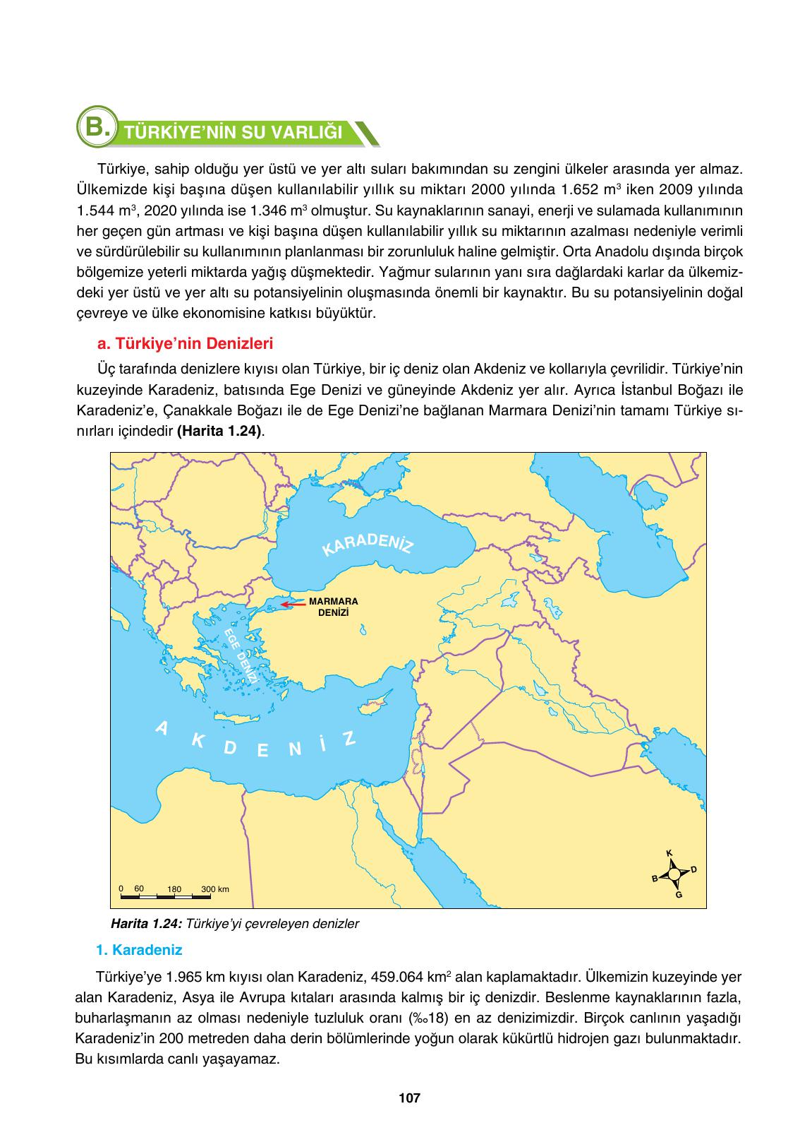 10. Sınıf Tutku Yayıncılık Coğrafya Ders Kitabı Sayfa 107 Cevapları