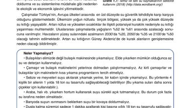 10. Sınıf Tutku Yayıncılık Coğrafya Ders Kitabı Sayfa 118 Cevapları