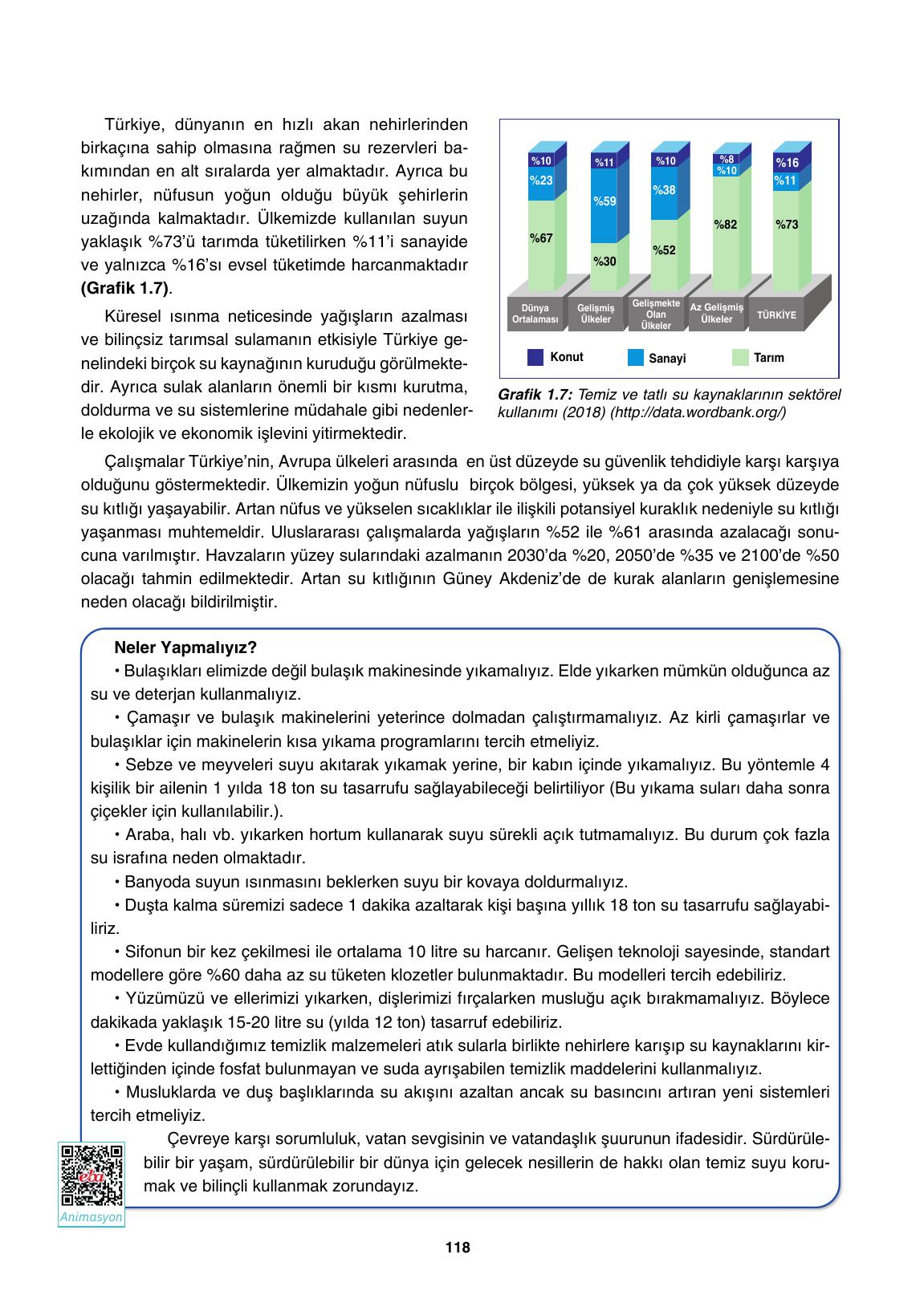 10. Sınıf Tutku Yayıncılık Coğrafya Ders Kitabı Sayfa 118 Cevapları