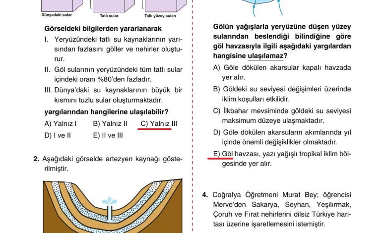 10. Sınıf Tutku Yayıncılık Coğrafya Ders Kitabı Sayfa 120 Cevapları