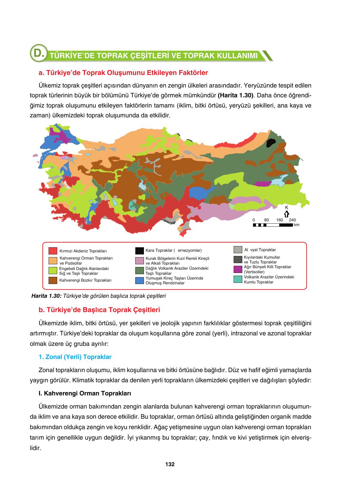 10. Sınıf Tutku Yayıncılık Coğrafya Ders Kitabı Sayfa 132 Cevapları