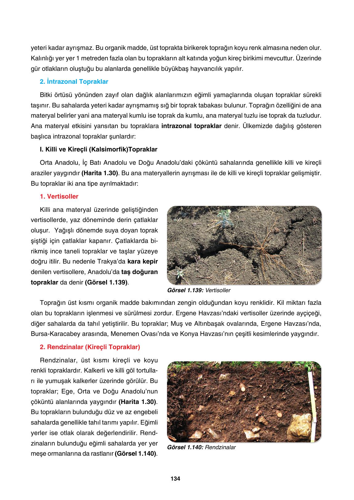 10. Sınıf Tutku Yayıncılık Coğrafya Ders Kitabı Sayfa 134 Cevapları