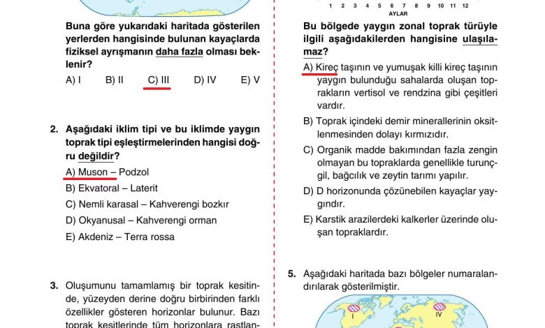 10. Sınıf Tutku Yayıncılık Coğrafya Ders Kitabı Sayfa 141 Cevapları