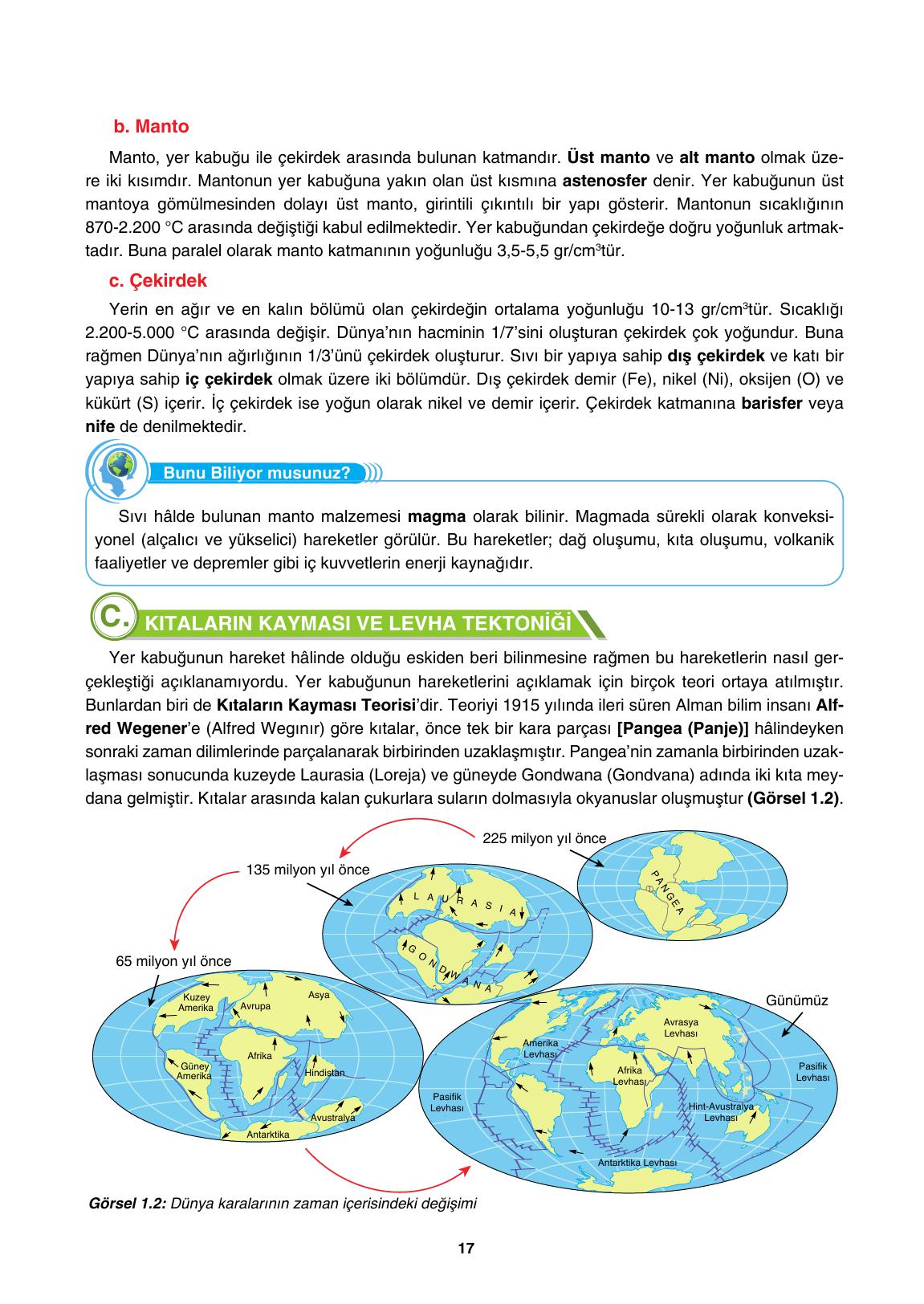 10. Sınıf Tutku Yayıncılık Coğrafya Ders Kitabı Sayfa 17 Cevapları