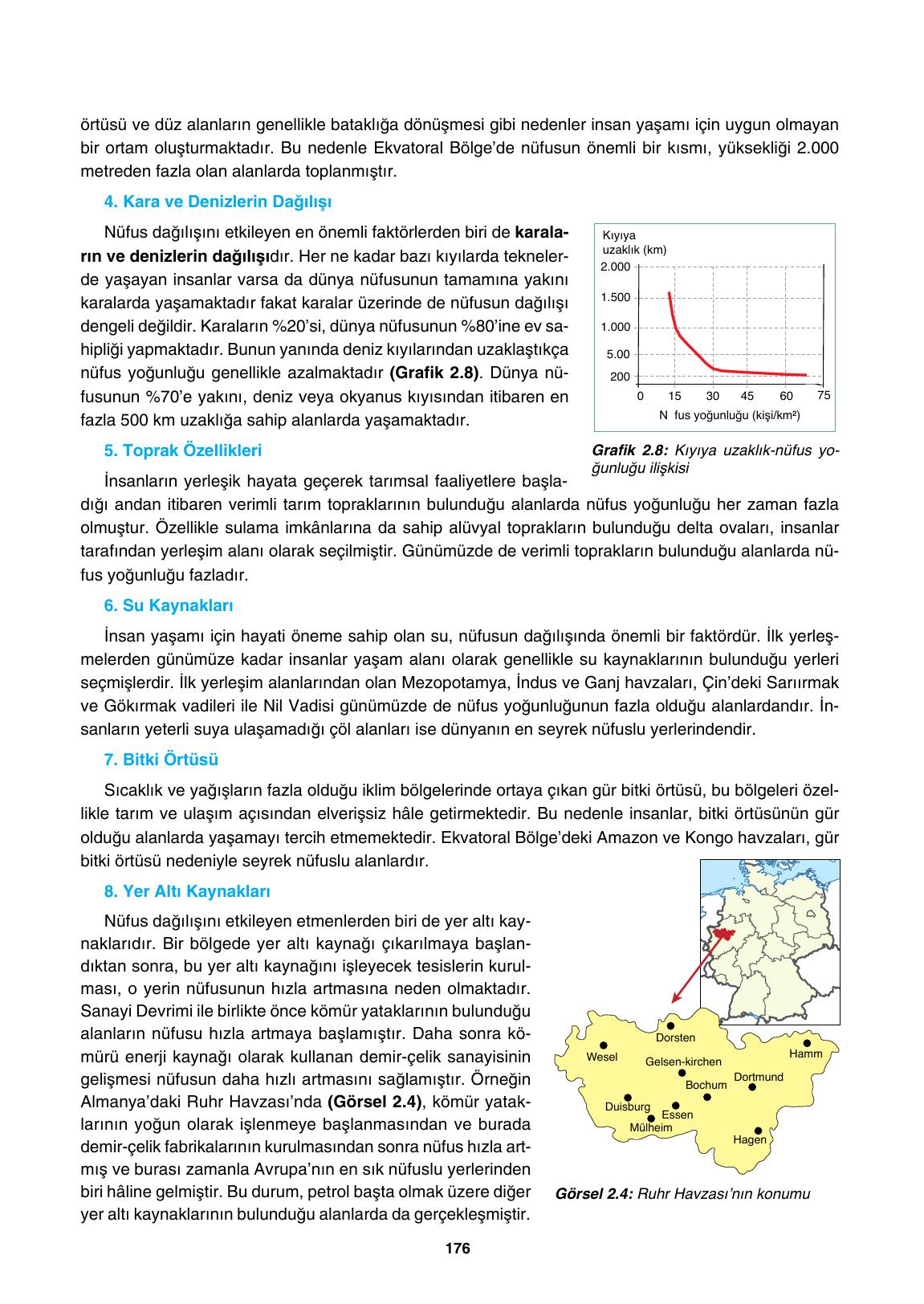 10. Sınıf Tutku Yayıncılık Coğrafya Ders Kitabı Sayfa 176 Cevapları