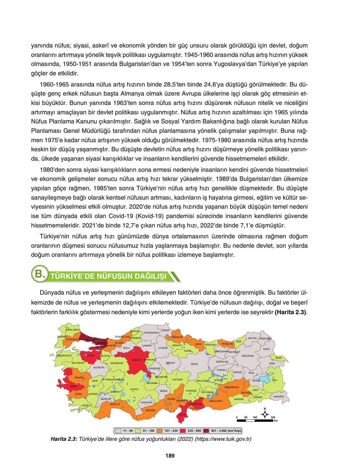 10. Sınıf Tutku Yayıncılık Coğrafya Ders Kitabı Sayfa 189 Cevapları