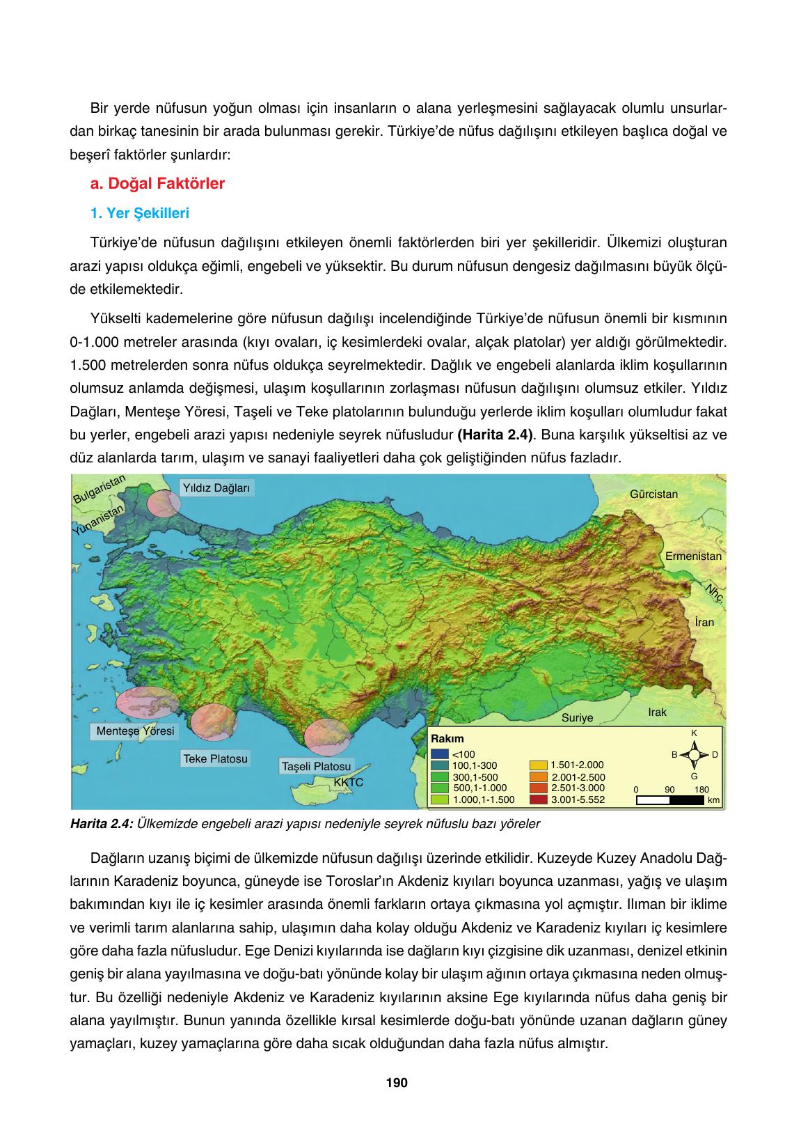 10. Sınıf Tutku Yayıncılık Coğrafya Ders Kitabı Sayfa 190 Cevapları