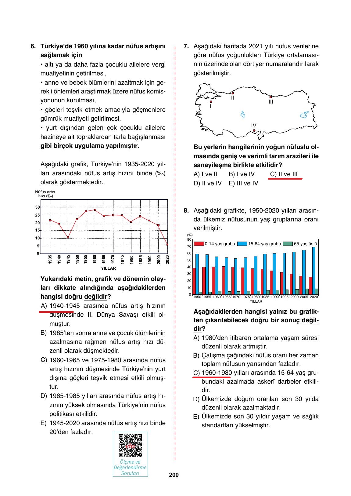 10. Sınıf Tutku Yayıncılık Coğrafya Ders Kitabı Sayfa 200 Cevapları