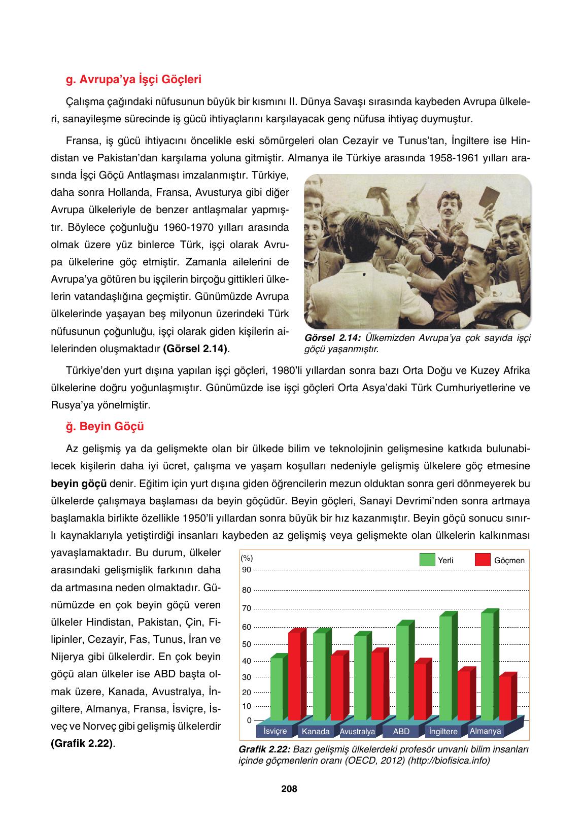 10. Sınıf Tutku Yayıncılık Coğrafya Ders Kitabı Sayfa 208 Cevapları