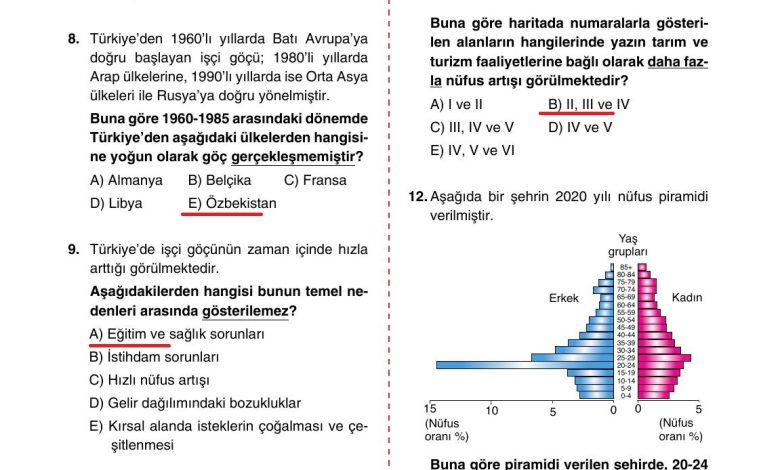 10. Sınıf Tutku Yayıncılık Coğrafya Ders Kitabı Sayfa 226 Cevapları