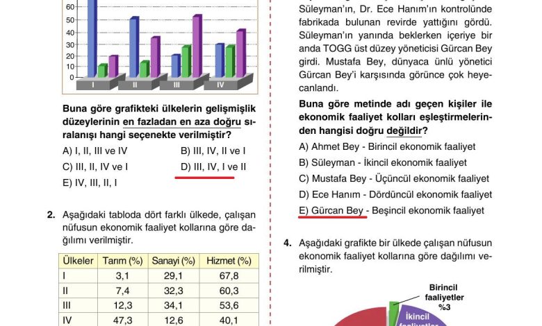 10. Sınıf Tutku Yayıncılık Coğrafya Ders Kitabı Sayfa 234 Cevapları