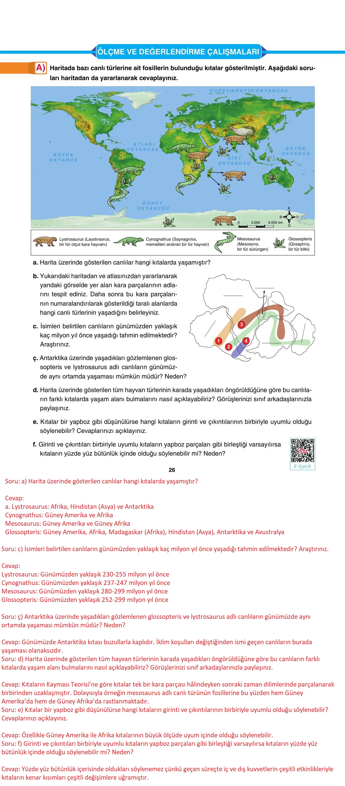 10. Sınıf Tutku Yayıncılık Coğrafya Ders Kitabı Sayfa 26 Cevapları