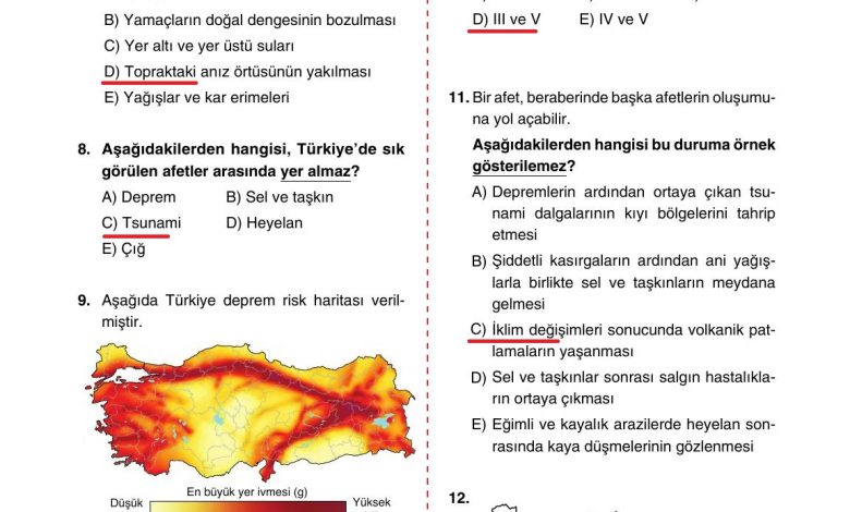 10. Sınıf Tutku Yayıncılık Coğrafya Ders Kitabı Sayfa 275 Cevapları