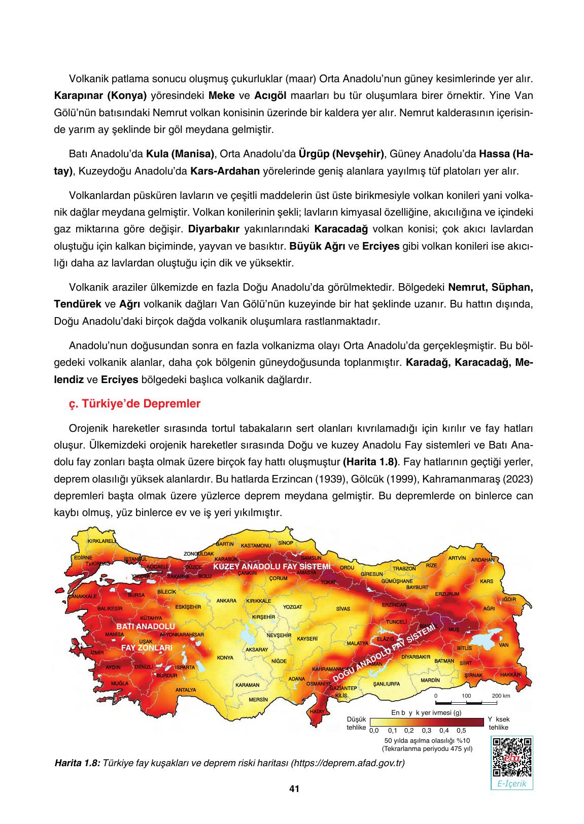 10. Sınıf Tutku Yayıncılık Coğrafya Ders Kitabı Sayfa 41 Cevapları