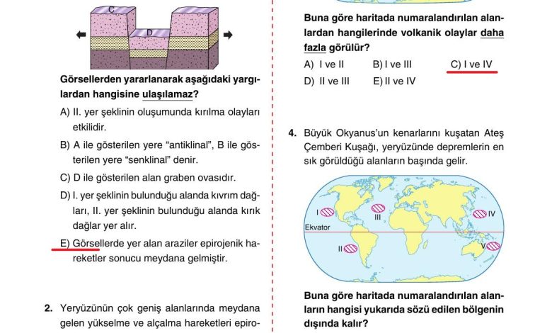 10. Sınıf Tutku Yayıncılık Coğrafya Ders Kitabı Sayfa 43 Cevapları