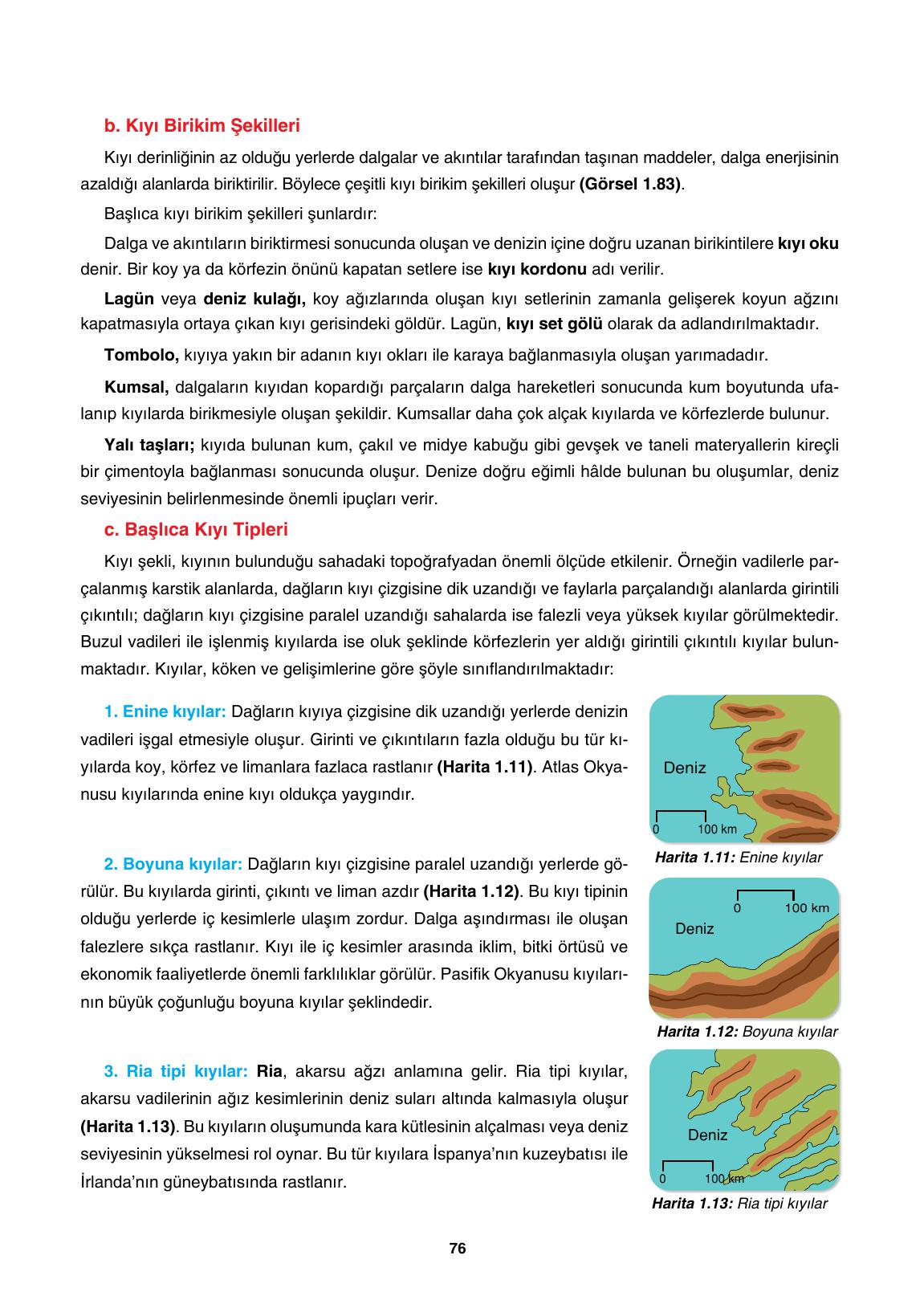 10. Sınıf Tutku Yayıncılık Coğrafya Ders Kitabı Sayfa 76 Cevapları