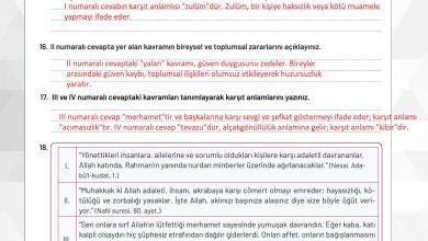 9. Sınıf Meb Yayınları Temel Dini Bilgiler Ders Kitabı Sayfa 156 Cevapları