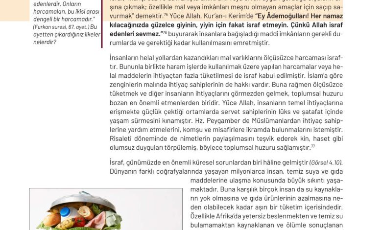 9. Sınıf Meb Yayınları Temel Dini Bilgiler Ders Kitabı Sayfa 140 Cevapları