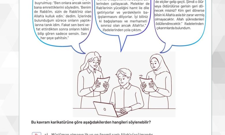 9. Sınıf Meb Yayınları Temel Dini Bilgiler Ders Kitabı Sayfa 65 Cevapları