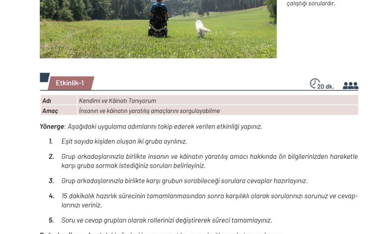 9. Sınıf Meb Yayınları Temel Dini Bilgiler Ders Kitabı Sayfa 13 Cevapları