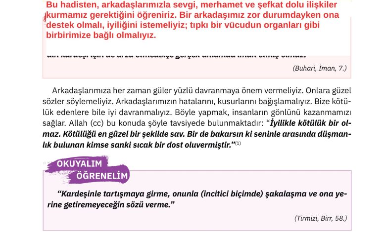 4. Sınıf Sdr Dikey Yayıncılık Din Kültürü Ve Ahlak Bilgisi Ders Kitabı Sayfa 82 Cevapları