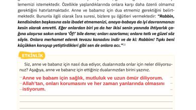 4. Sınıf Sdr Dikey Yayıncılık Din Kültürü Ve Ahlak Bilgisi Ders Kitabı Sayfa 71 Cevapları