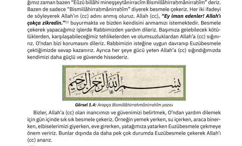 4. Sınıf Sdr Dikey Yayıncılık Din Kültürü Ve Ahlak Bilgisi Ders Kitabı Sayfa 16 Cevapları