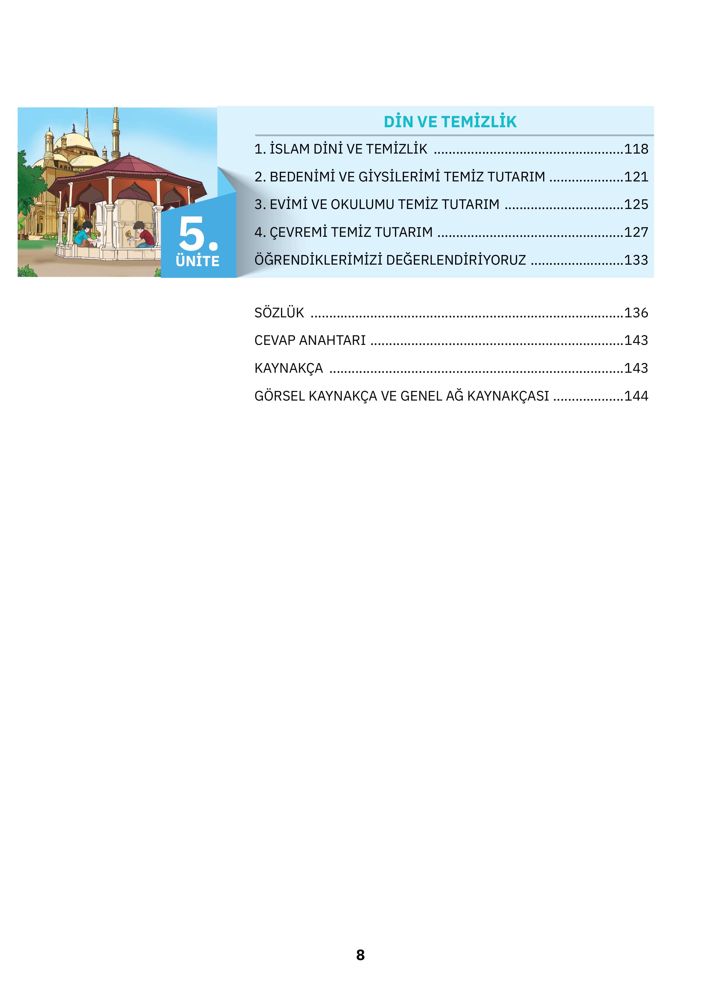 4. Sınıf Sdr Dikey Yayıncılık Din Kültürü Ve Ahlak Bilgisi Ders Kitabı Sayfa 8 Cevapları