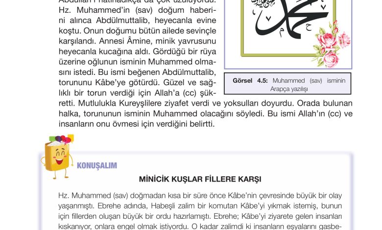 4. Sınıf Meb Yayınları Din Kültürü Ve Ahlak Bilgisi Ders Kitabı Sayfa 87 Cevapları