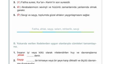 4. Sınıf Meb Yayınları Din Kültürü Ve Ahlak Bilgisi Ders Kitabı Sayfa 74 Cevapları