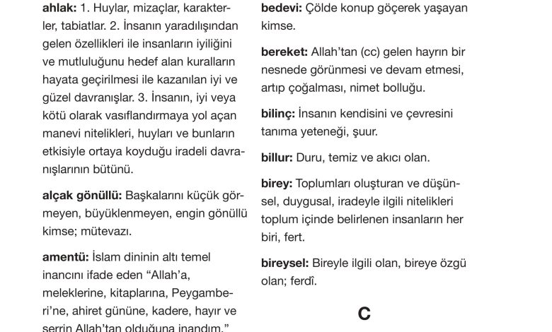 4. Sınıf Meb Yayınları Din Kültürü Ve Ahlak Bilgisi Ders Kitabı Sayfa 124 Cevapları