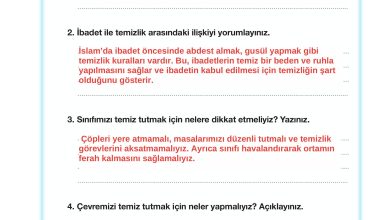 4. Sınıf Meb Yayınları Din Kültürü Ve Ahlak Bilgisi Ders Kitabı Sayfa 123 Cevapları