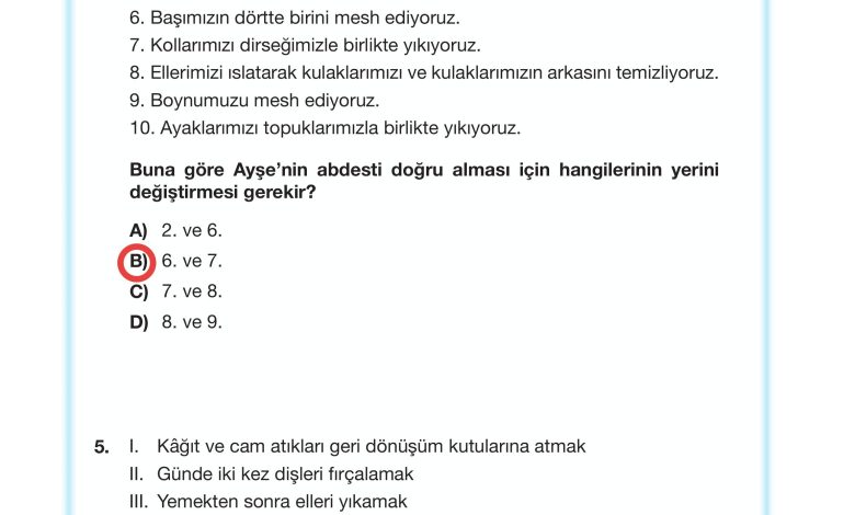 4. Sınıf Meb Yayınları Din Kültürü Ve Ahlak Bilgisi Ders Kitabı Sayfa 122 Cevapları