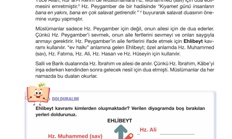 4. Sınıf Meb Yayınları Din Kültürü Ve Ahlak Bilgisi Ders Kitabı Sayfa 99 Cevapları