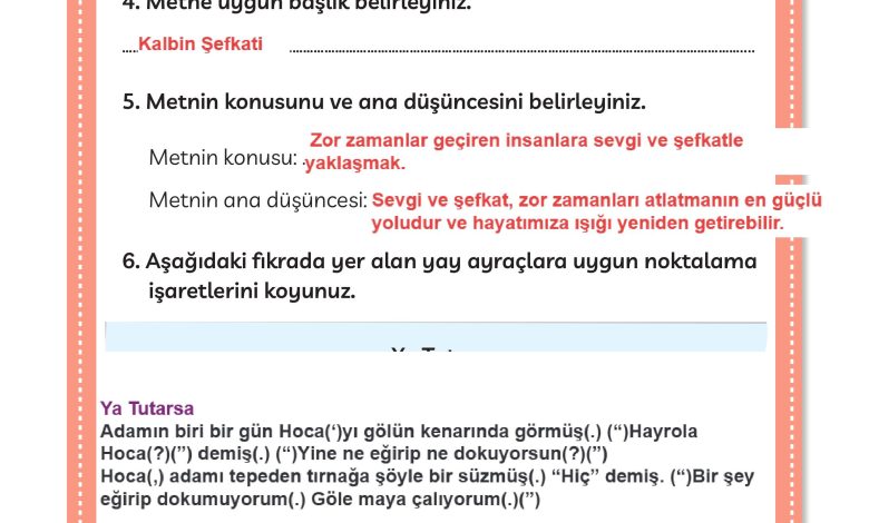 3. Sınıf Meb Yayınları Türkçe Ders Kitabı Sayfa 152 Cevapları