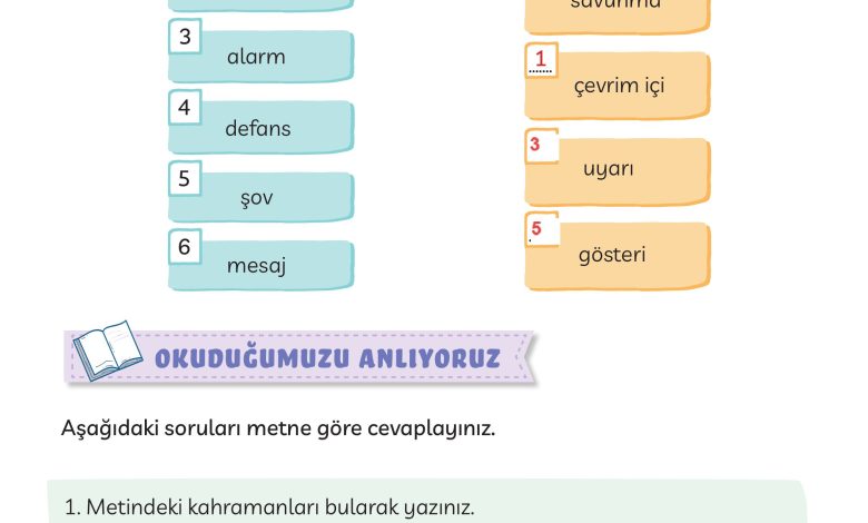 3. Sınıf Meb Yayınları Türkçe Ders Kitabı Sayfa 161 Cevapları