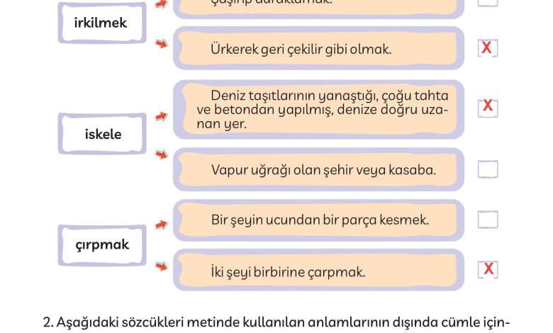 3. Sınıf Meb Yayınları Türkçe Ders Kitabı Sayfa 182 Cevapları