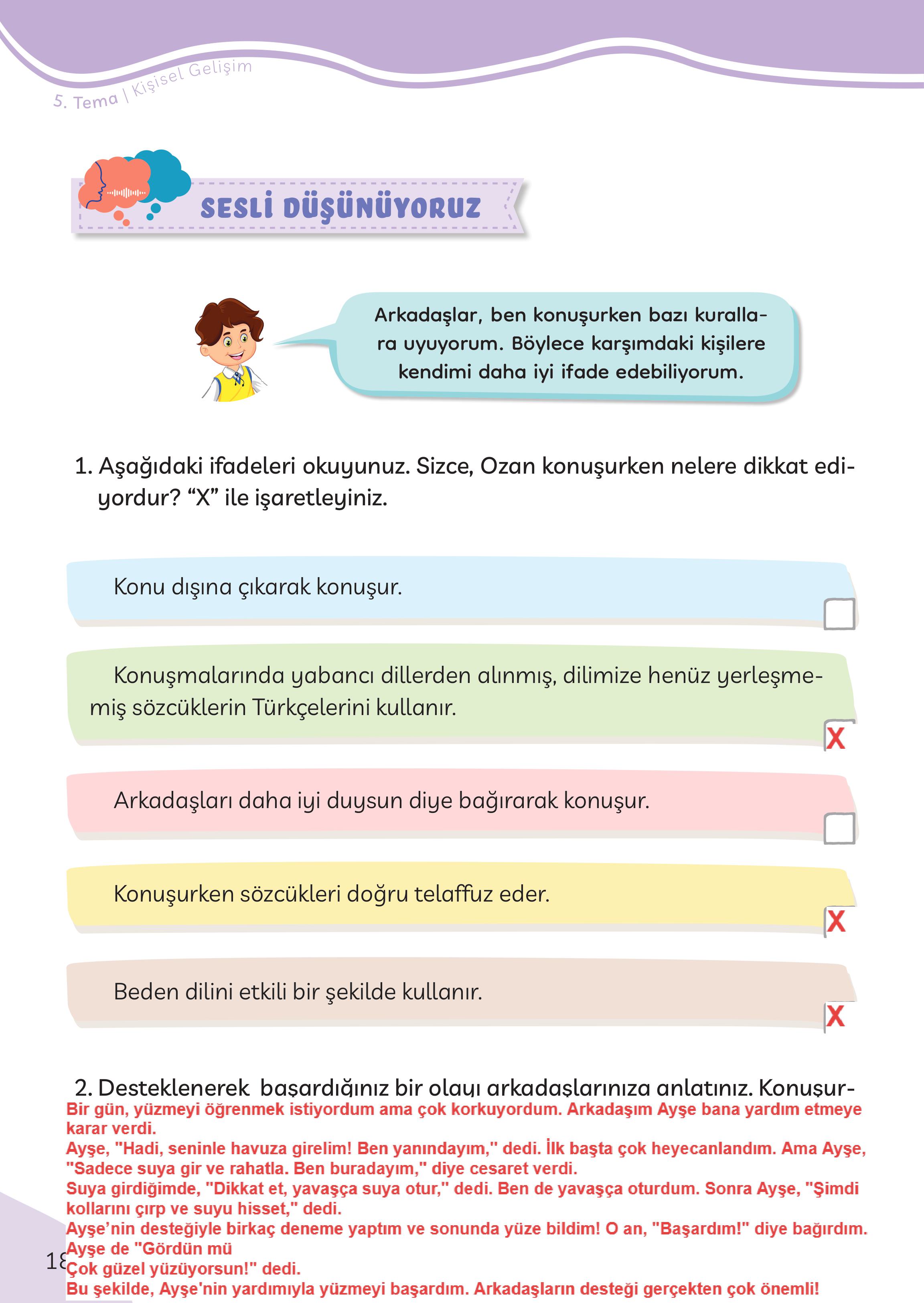 3. Sınıf Meb Yayınları Türkçe Ders Kitabı Sayfa 186 Cevapları