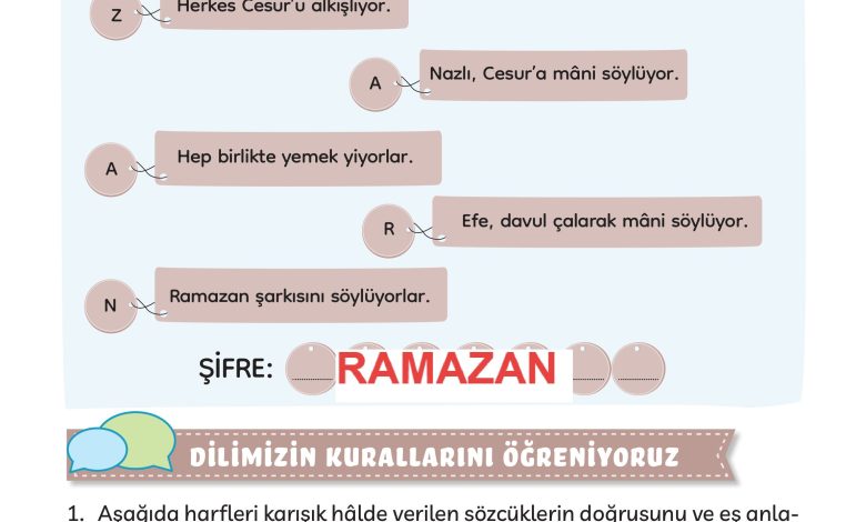 3. Sınıf Meb Yayınları Türkçe Ders Kitabı Sayfa 200 Cevapları