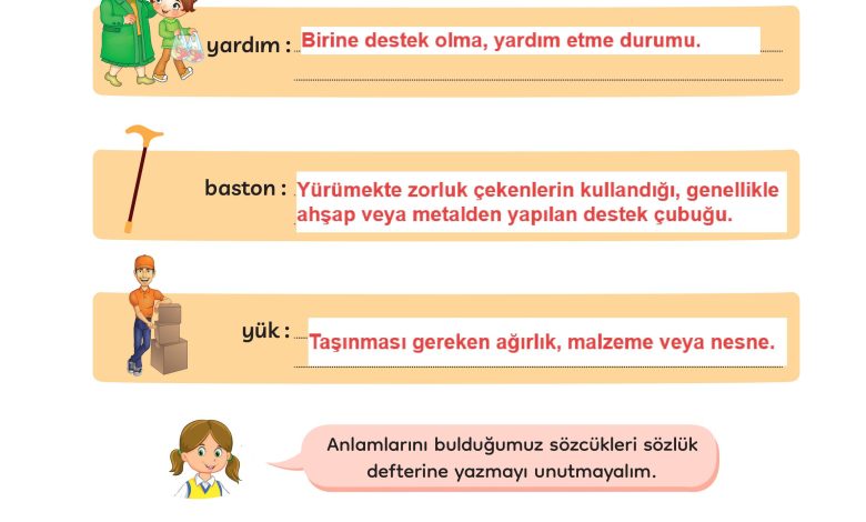 3. Sınıf Meb Yayınları Türkçe Ders Kitabı Sayfa 211 Cevapları