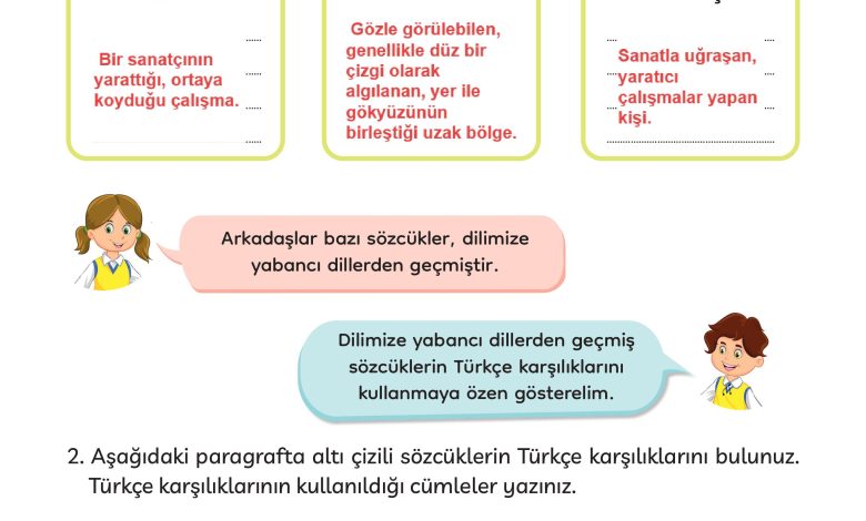 3. Sınıf Meb Yayınları Türkçe Ders Kitabı Sayfa 238 Cevapları