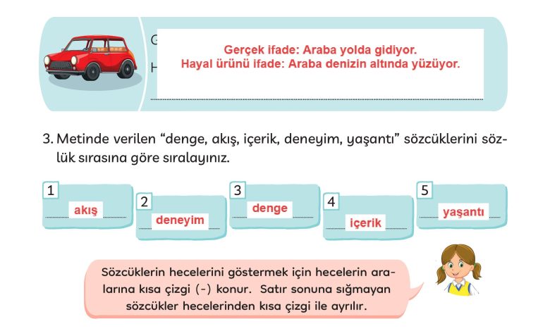 3. Sınıf Meb Yayınları Türkçe Ders Kitabı Sayfa 24 Cevapları