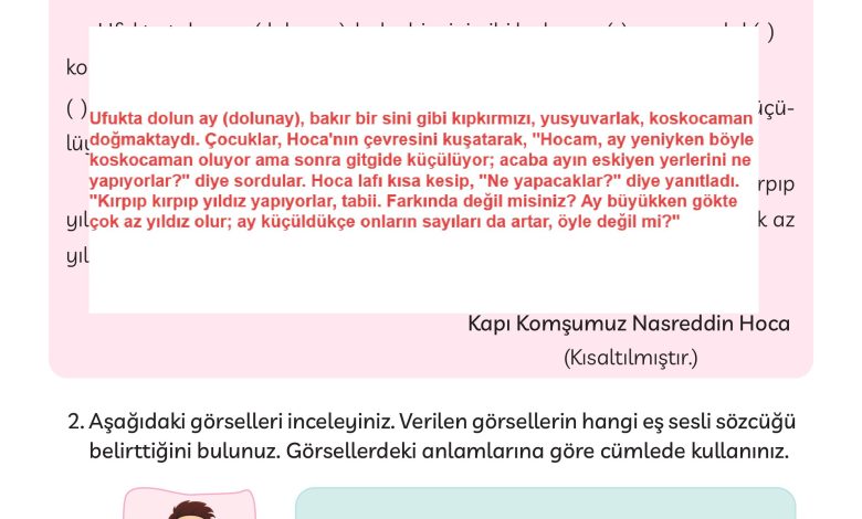 3. Sınıf Meb Yayınları Türkçe Ders Kitabı Sayfa 240 Cevapları