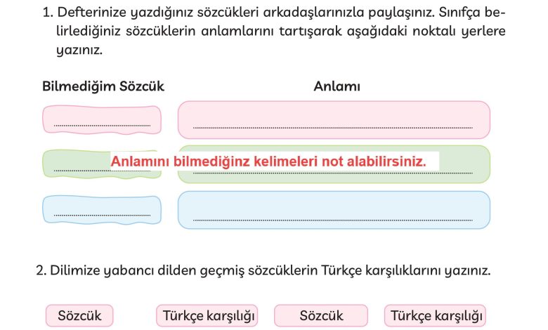 3. Sınıf Meb Yayınları Türkçe Ders Kitabı Sayfa 249 Cevapları