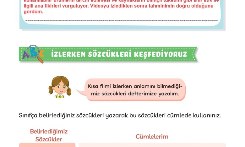 3. Sınıf Meb Yayınları Türkçe Ders Kitabı Sayfa 279 Cevapları